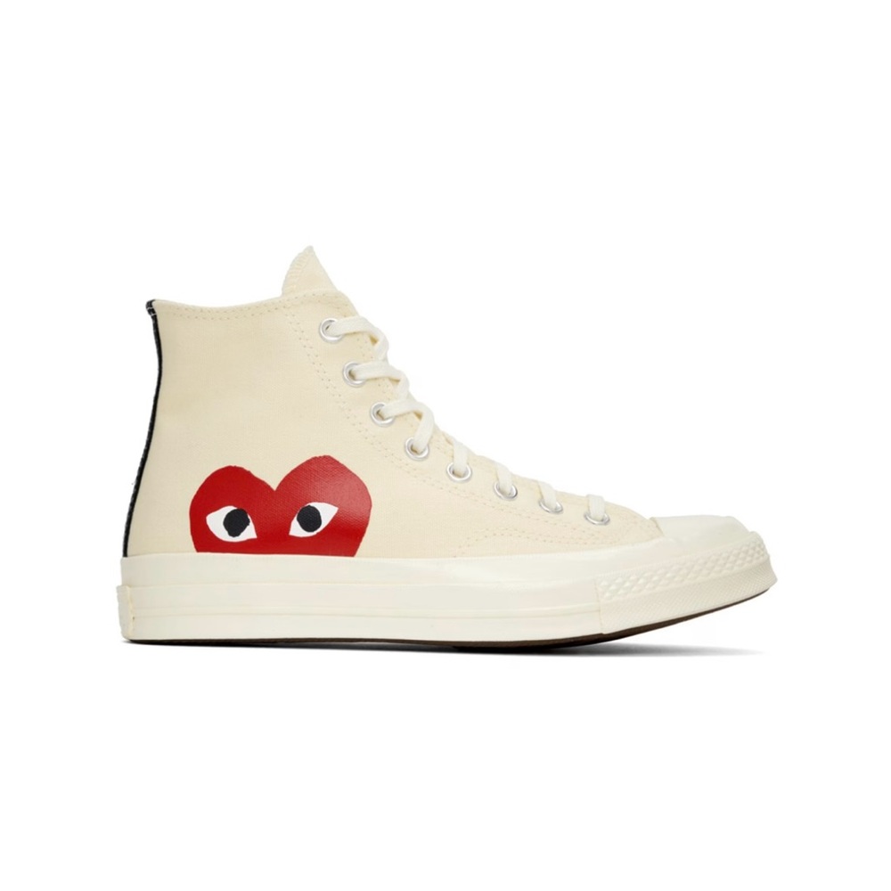 ✨ EXCELLENT CONDITION✨ Comme Des Garçons Play Off-White Converse High Tops